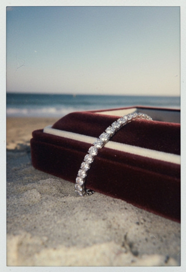 5mm Moissanite Tennis Chain - 925 Sterling Silver | Solid Silver