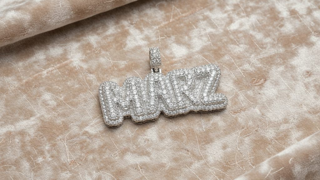 Custom Pendants Moissanite iced out 925 silver