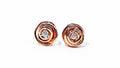 14k Rose Gold Diamond Earrings