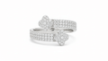 925 Silver Moissanite Clover Ring